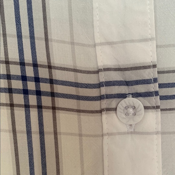 Gently Loved Harley-Davidson White Striped  Shirt - Picture 2 of 9